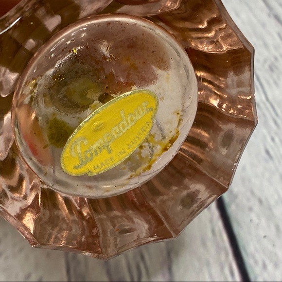 Vintage Tompadour pink rose gold perfume bottle - Picture 5 of 8